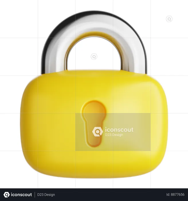 Lock  3D Icon