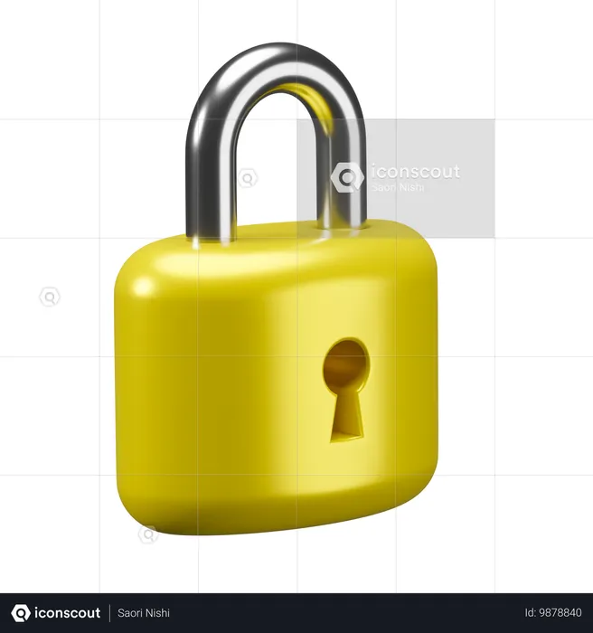 Lock  3D Icon