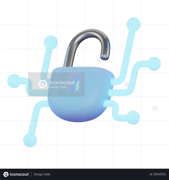 Lock  3D Icon