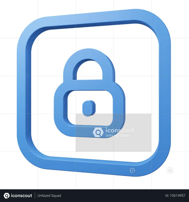 Lock  3D Icon