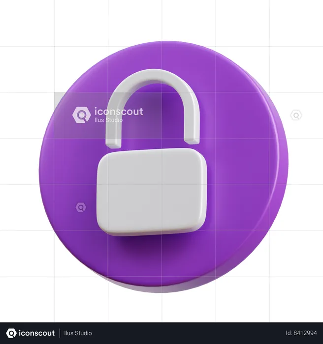 Lock  3D Icon