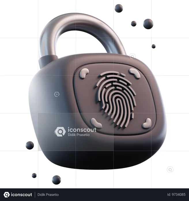 Lock  3D Icon