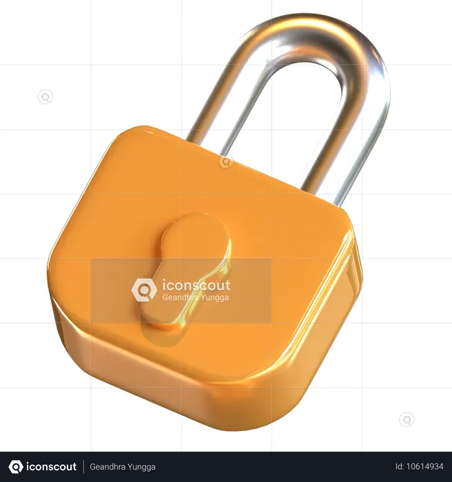 Lock  3D Icon