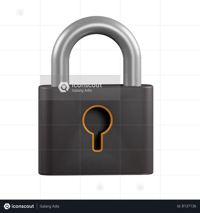 Lock  3D Icon