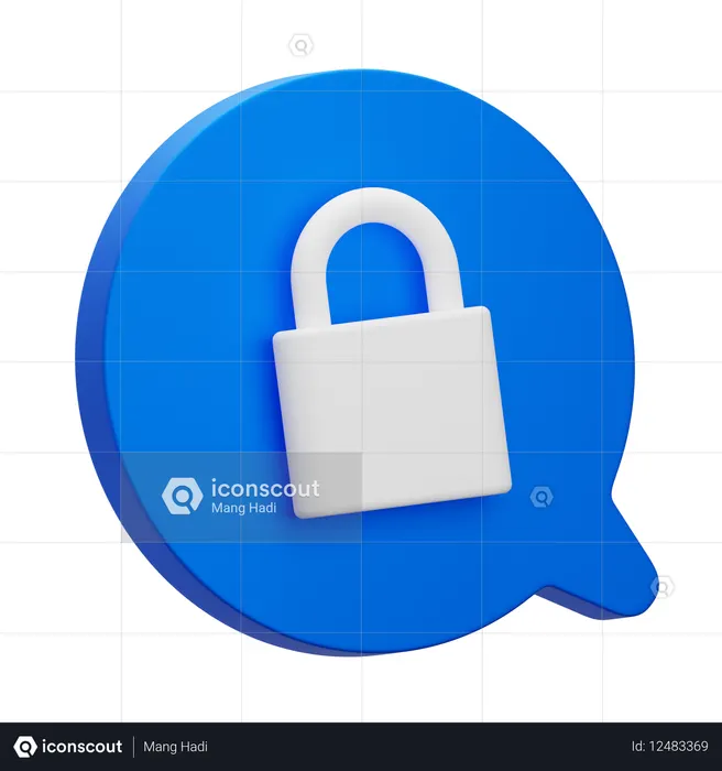 Lock  3D Icon
