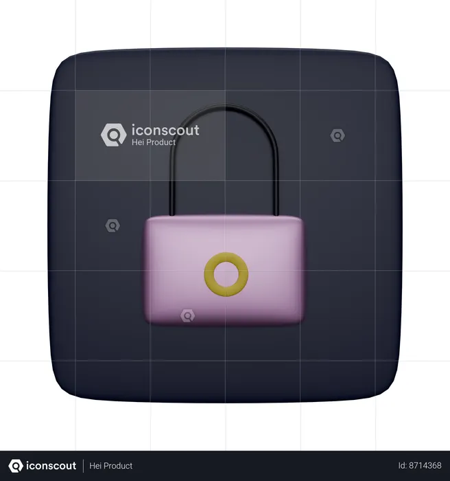 Lock  3D Icon