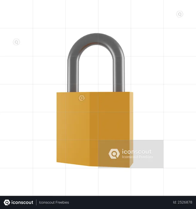 Lock  3D Illustration