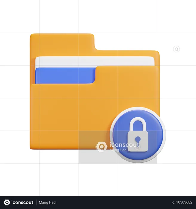 フォルダをロックする  3D Icon