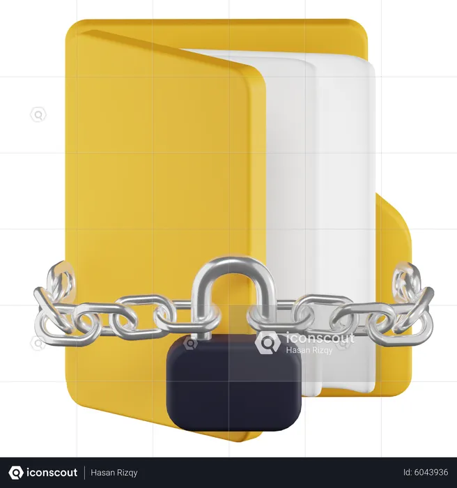 Lock Folder  3D Icon