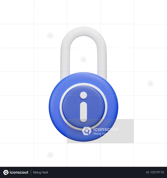 Lock Information  3D Icon