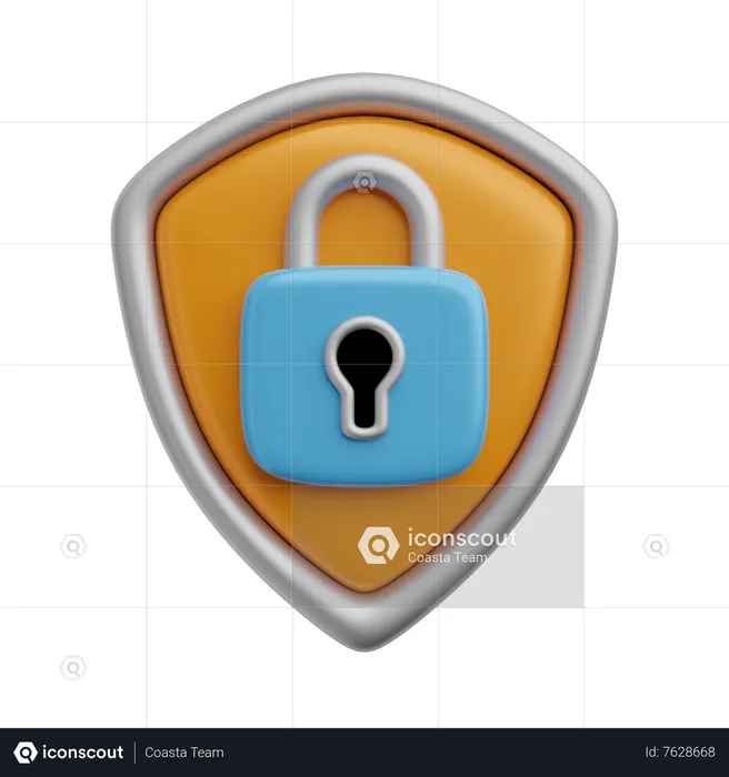Lock Shield  3D Icon
