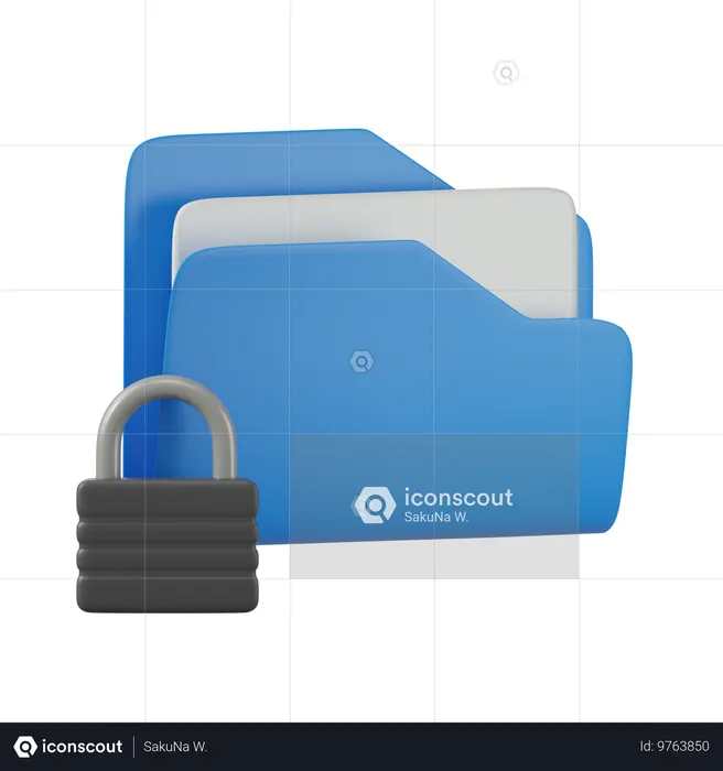 Locked Folder  3D Icon