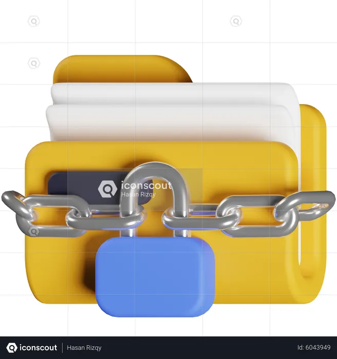 Locked Folder  3D Icon