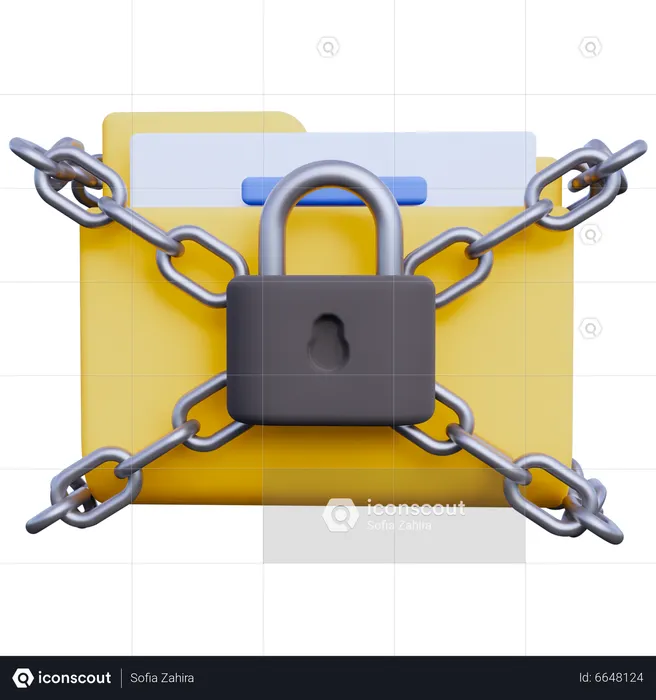 Locked Folder  3D Icon