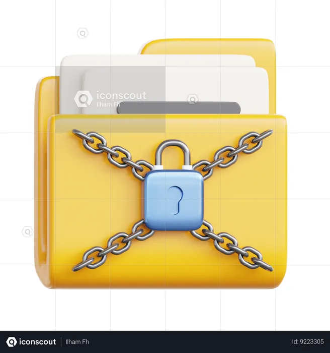 Locked Folder  3D Icon