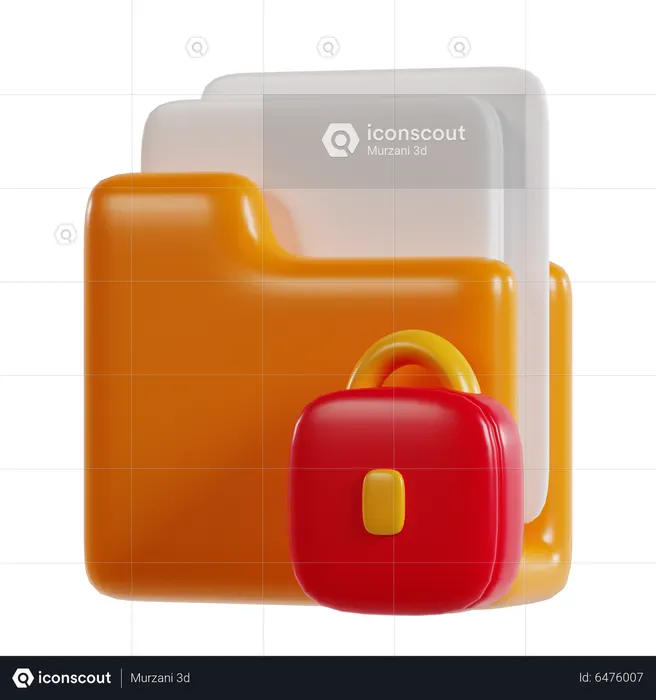 Locked Folder  3D Icon