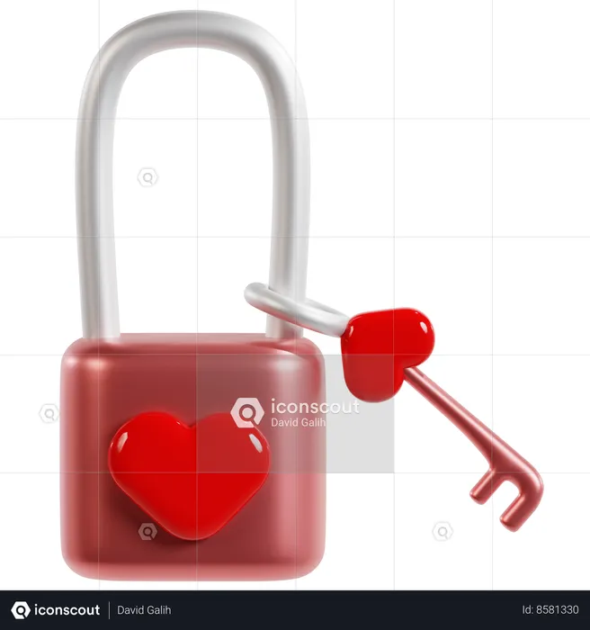Locked In Love  3D Icon
