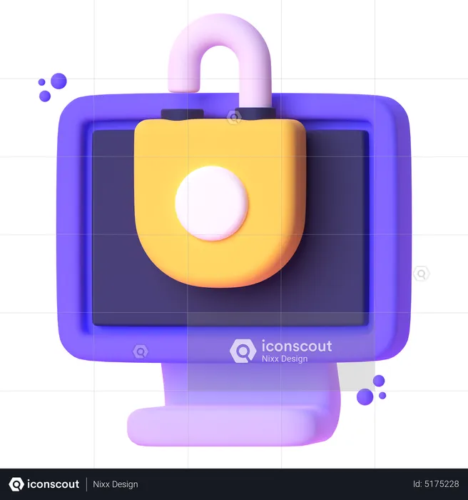 Locked Screen  3D Icon