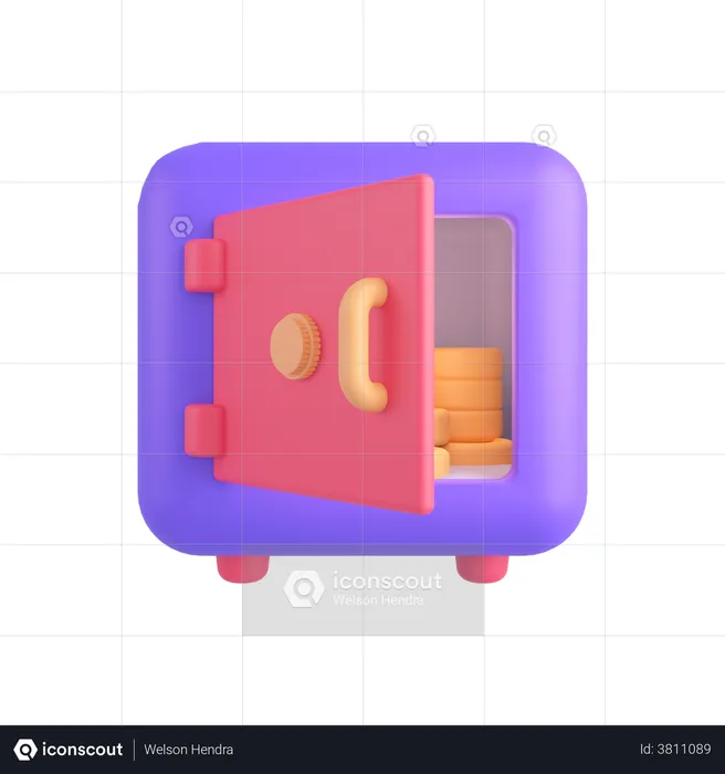 Locker  3D Illustration