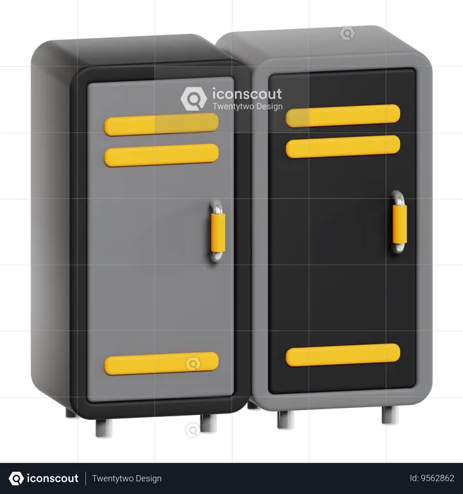 Lockers  3D Icon