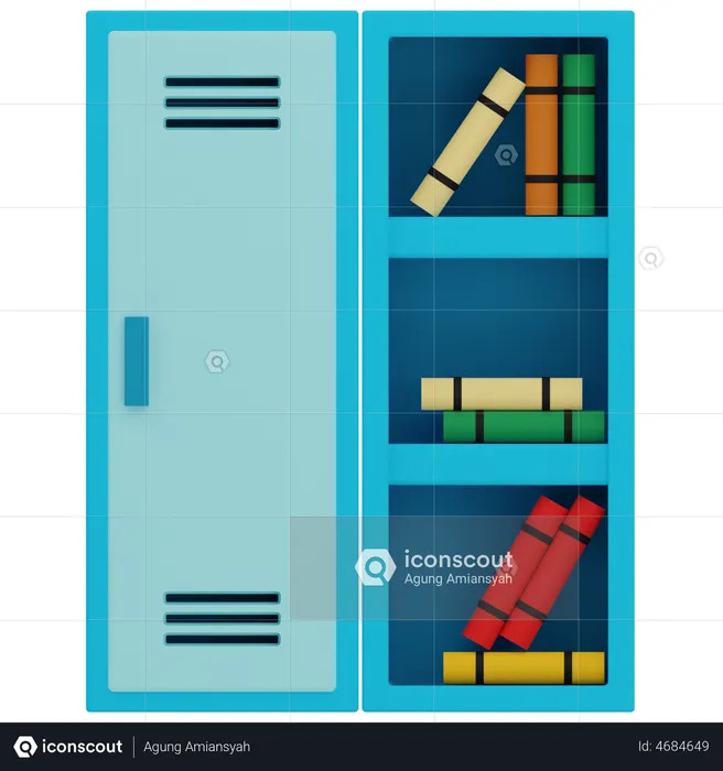Lockers  3D Illustration