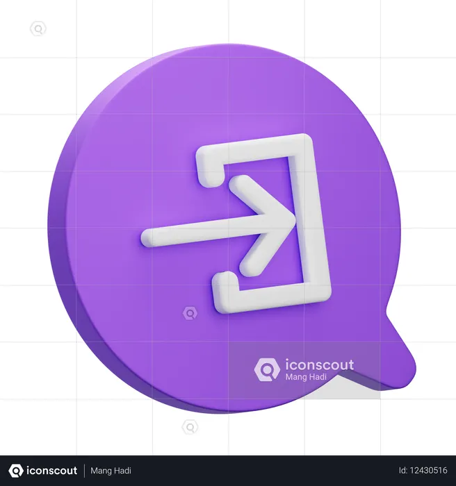 Conecte-se  3D Icon