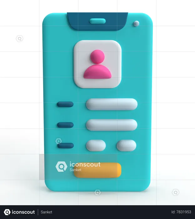 Login Account  3D Icon
