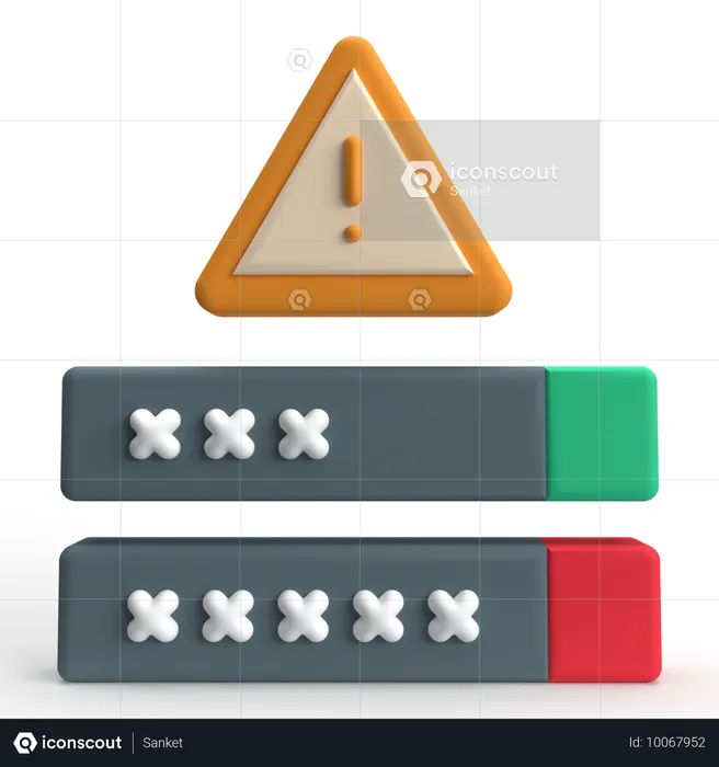 Login Error  3D Icon