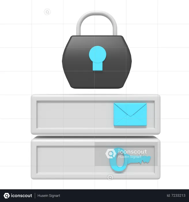 Login Lock  3D Icon