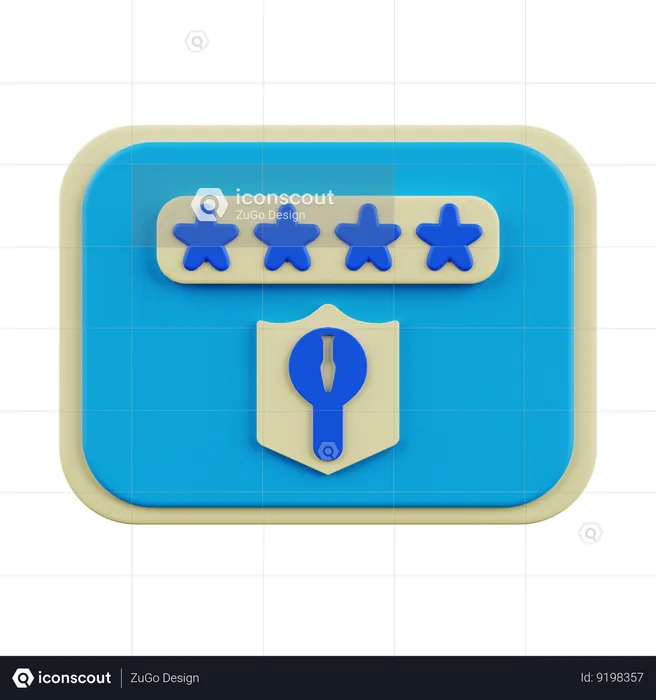 Login Password  3D Icon