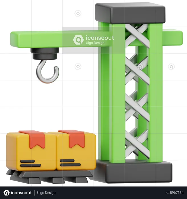 Logistic Crane  3D Icon
