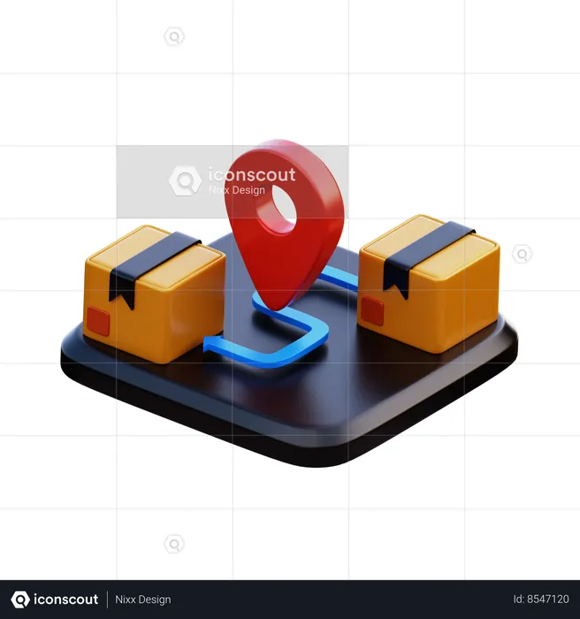 Logistic Location  3D Icon