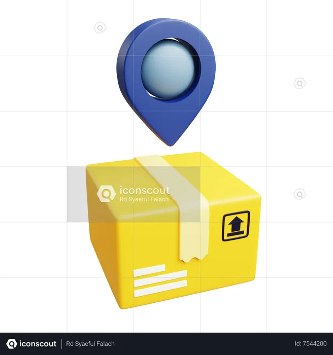 Logistic Location  3D Icon