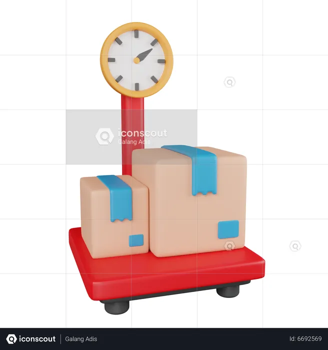 Logistic Scale  3D Icon