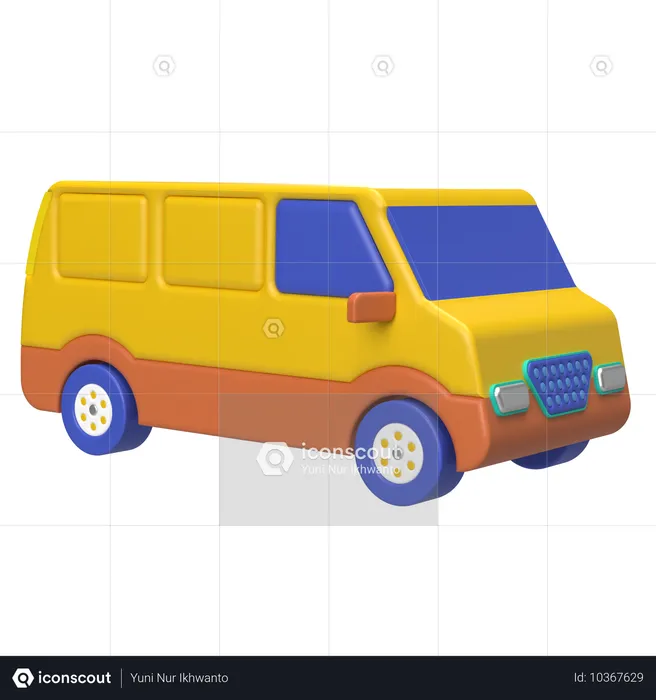 Logistic Van  3D Icon