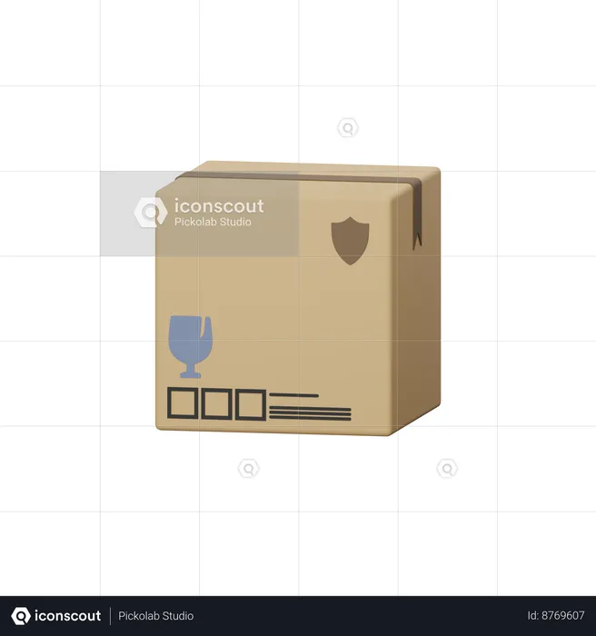 Logistics Box  3D Icon