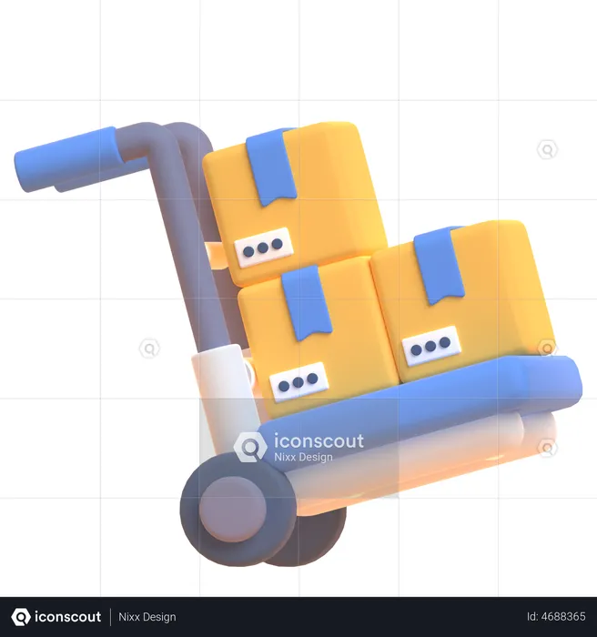 Logistikwagen  3D Illustration