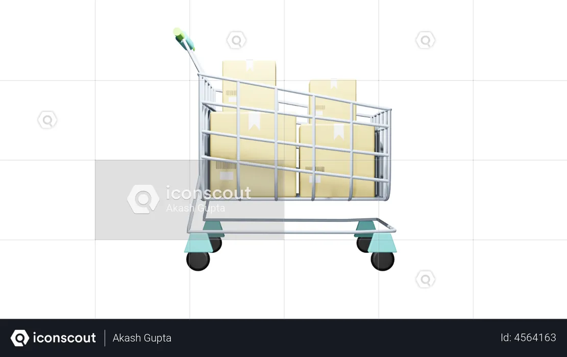 Logistikwagen  3D Illustration