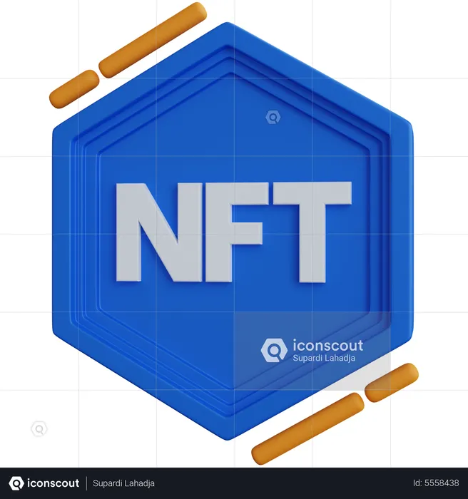 Logo nft  3D Icon