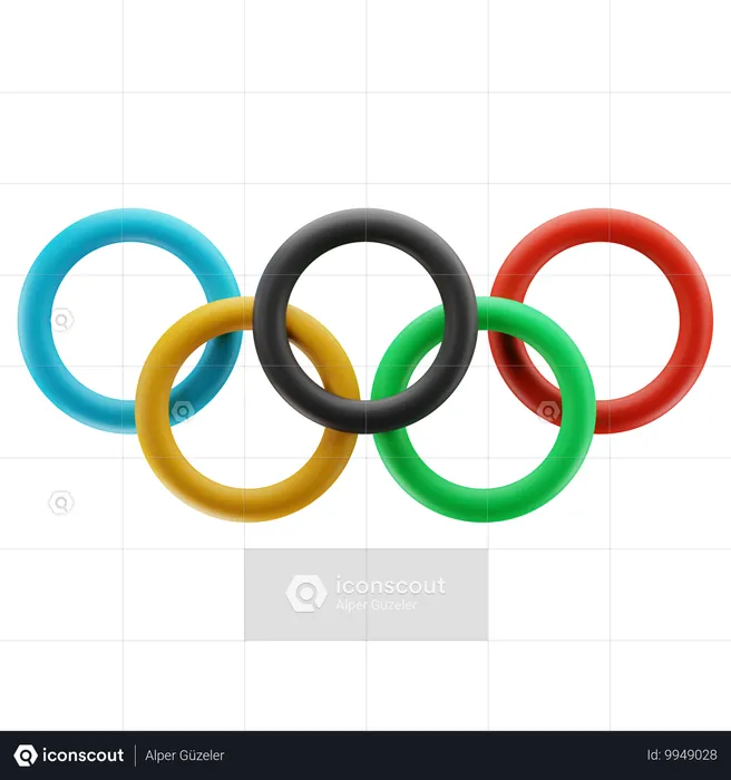 Logo olympique  3D Icon