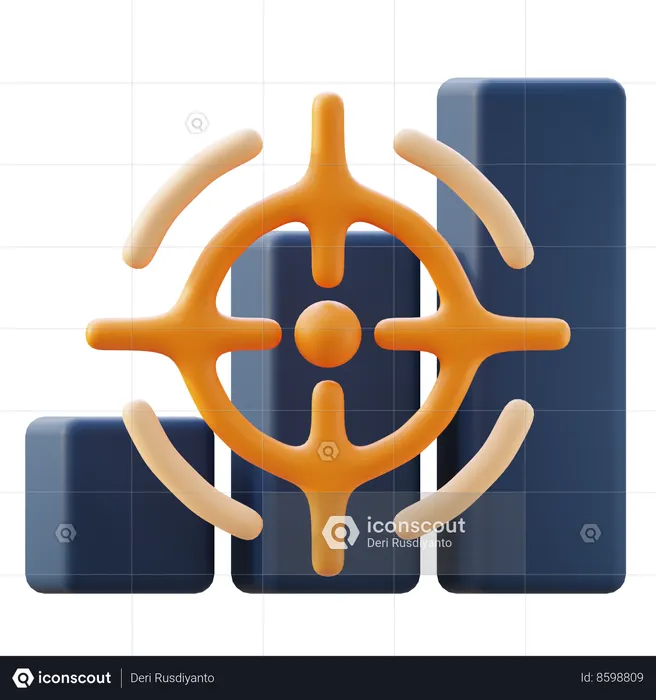 Objetivo de logro  3D Icon