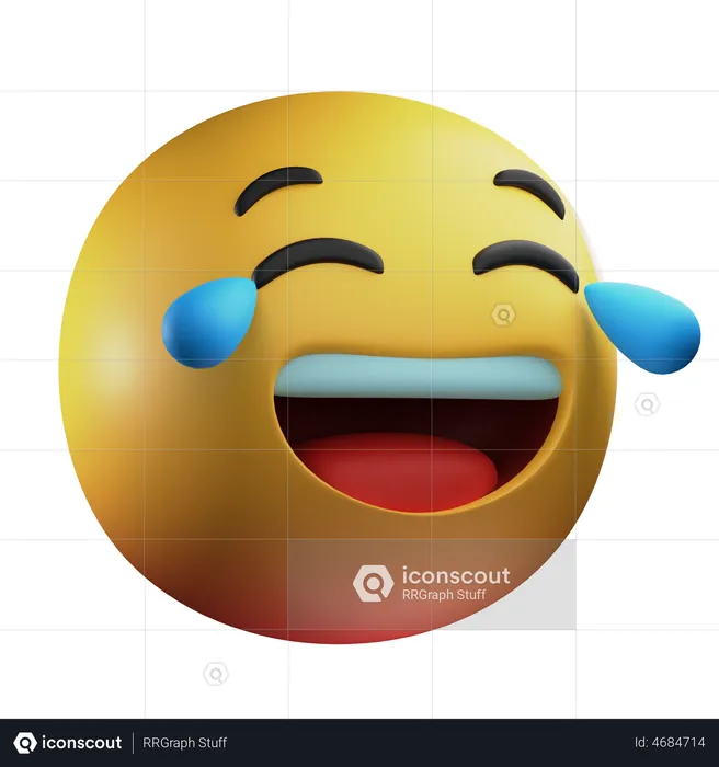 Lol Emoji 3D Illustration