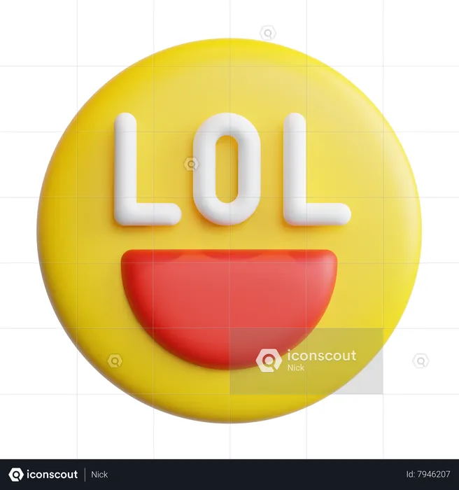 Lol Emoji 3D Icon