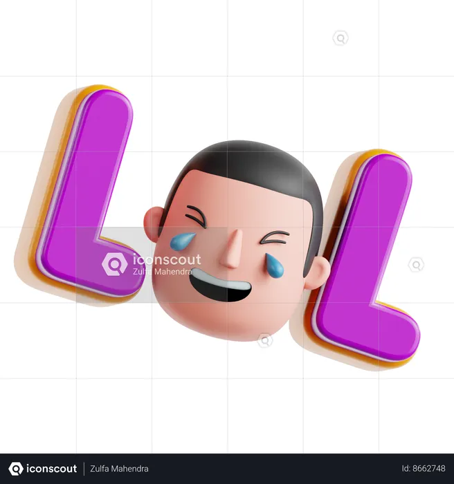 Lol Sticker  3D Icon