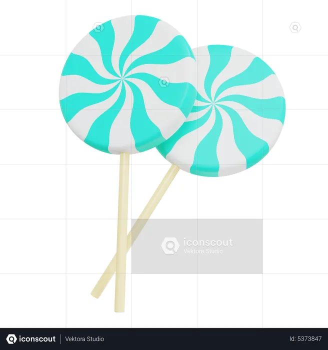 Lolipop Candy  3D Icon