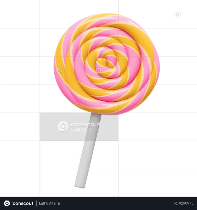 Lollipop  3D Icon