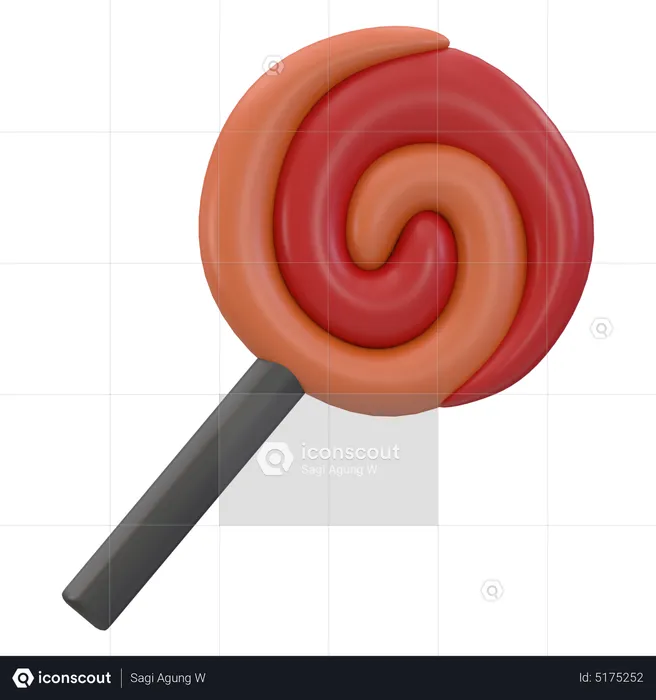 Lollipop  3D Icon