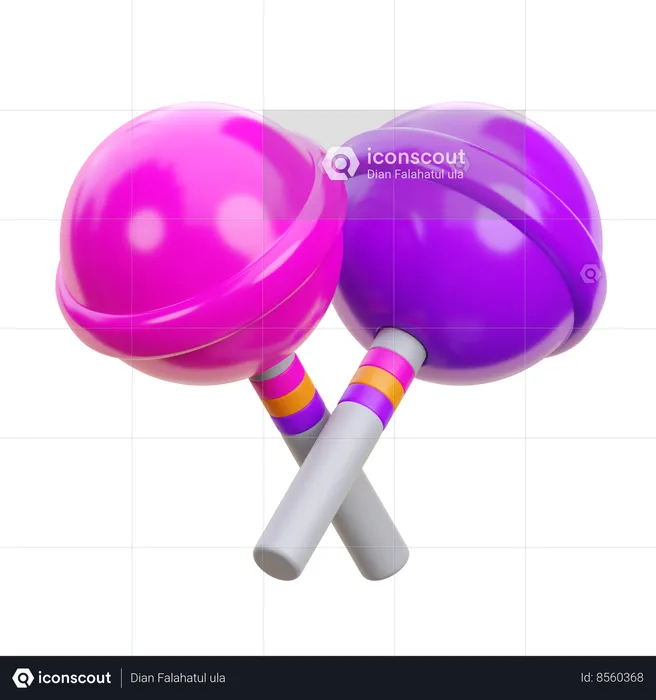 Lollipop  3D Icon