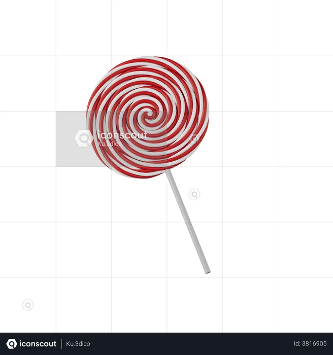 Lollipop  3D Icon