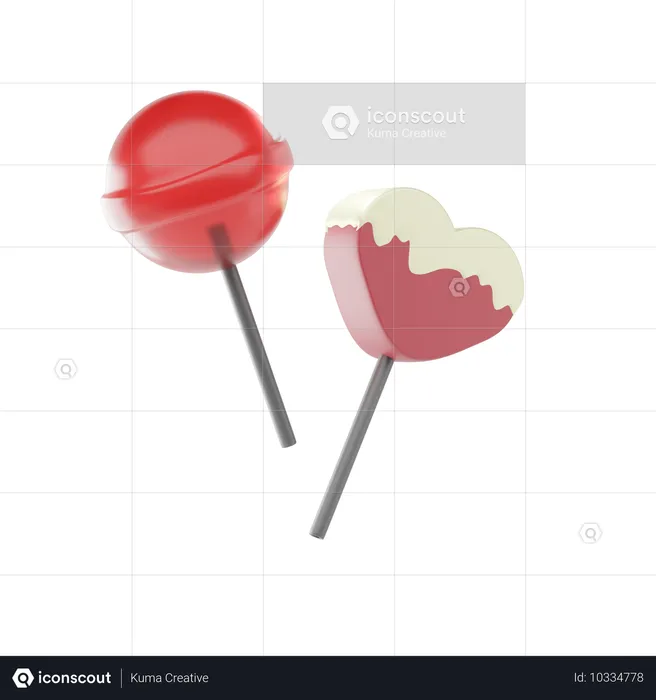 Lollipop  3D Icon